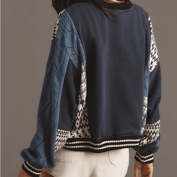 Anthropologie | Pilcro Mixed Media Pullover Sweatshirt - Picture 2 of 7